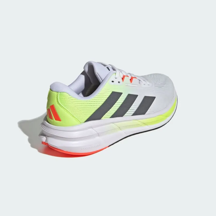 ADIDAS MEN'S QUESTAR 3 WHITE/YELLOW RUNNING SHOES