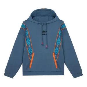 adidas originals Fp Print Sports Pullover For Men Blue Sweatshirt