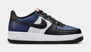 Air Force 1 Low Navy Grade School Lifestyle Shoes (Midnight Navy/Black/Red)