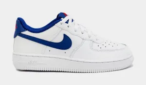 Air Force 1 Low Preschool Lifestyle Shoes (White/Blue)