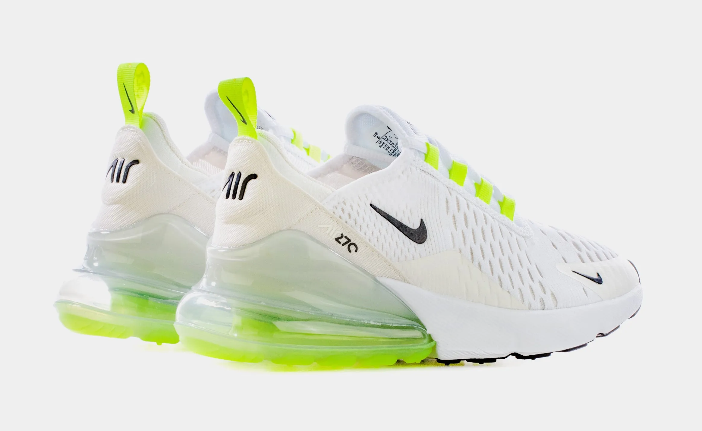 Air Max 270 White Ghost Green Womens Lifestyle Shoes (White/Green)