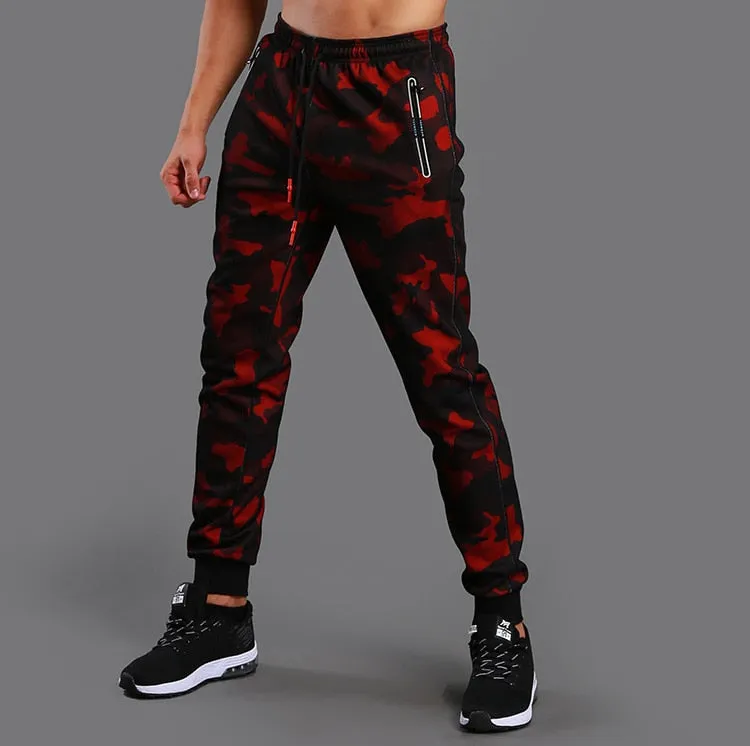 Autumn winter Men Running Training Pants Sport Trousers Jogging soccer Basketball Gym Fitness Sports Sweatpants zipper Pocket