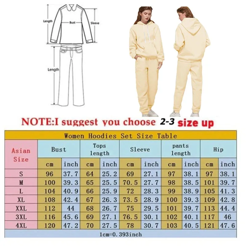 Autumn Winter Two Piece Set for Women Drawstring Women's Tracksuit Hooded Suit Quality Comfortable Casual Pullover Fashion Daily