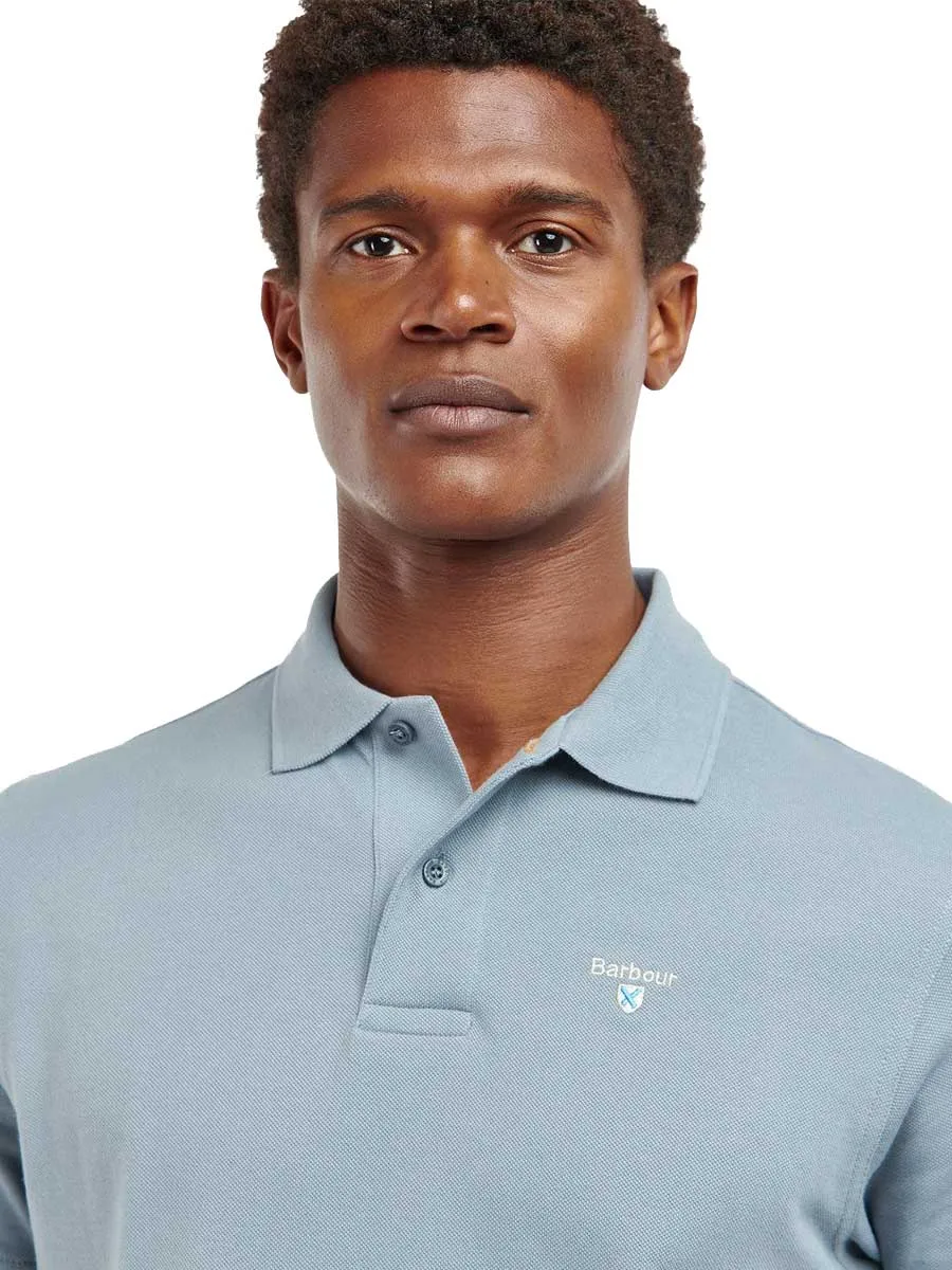 BARBOUR Sports Polo Shirt - Men's - Washed Blue