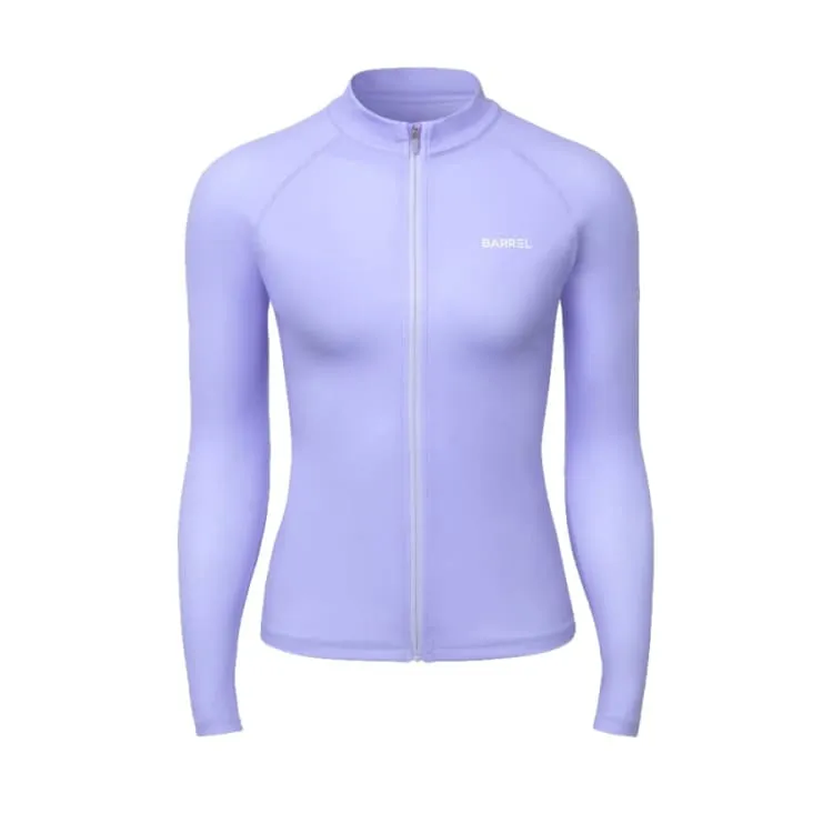 Barrel Women Essential Zip-Up Rashguard-PURPLE