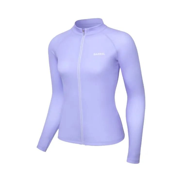 Barrel Women Essential Zip-Up Rashguard-PURPLE