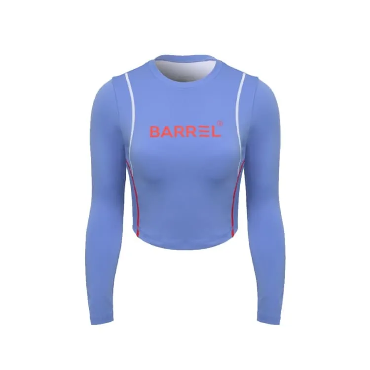 Barrel Women Vibe Crop Rashguard-BLUE