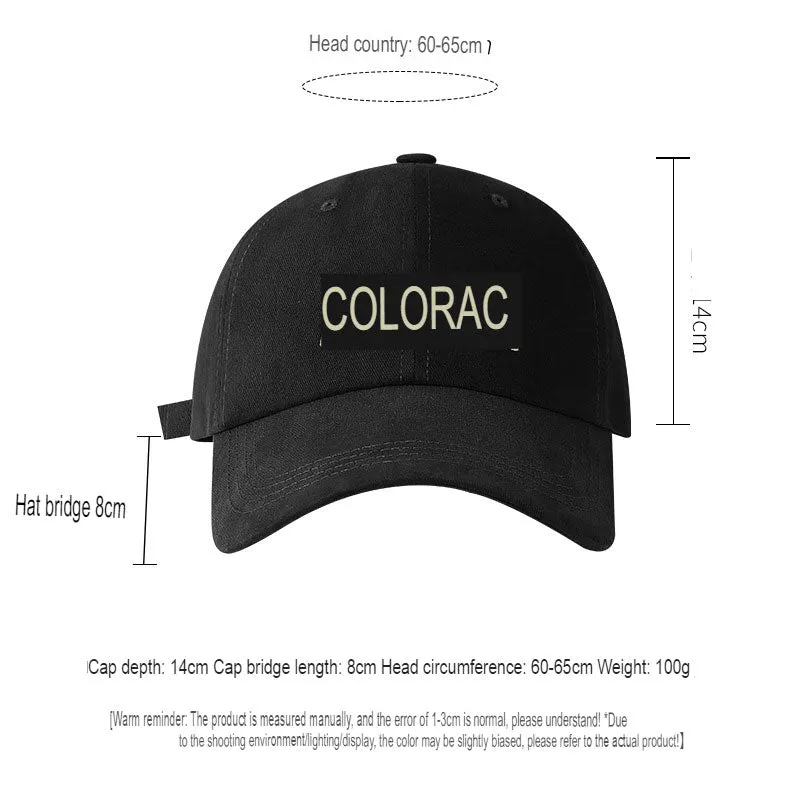 Big head hat men's autumn and winter baseball cap with enlarged and deepened men's and women's versatile peaked cap