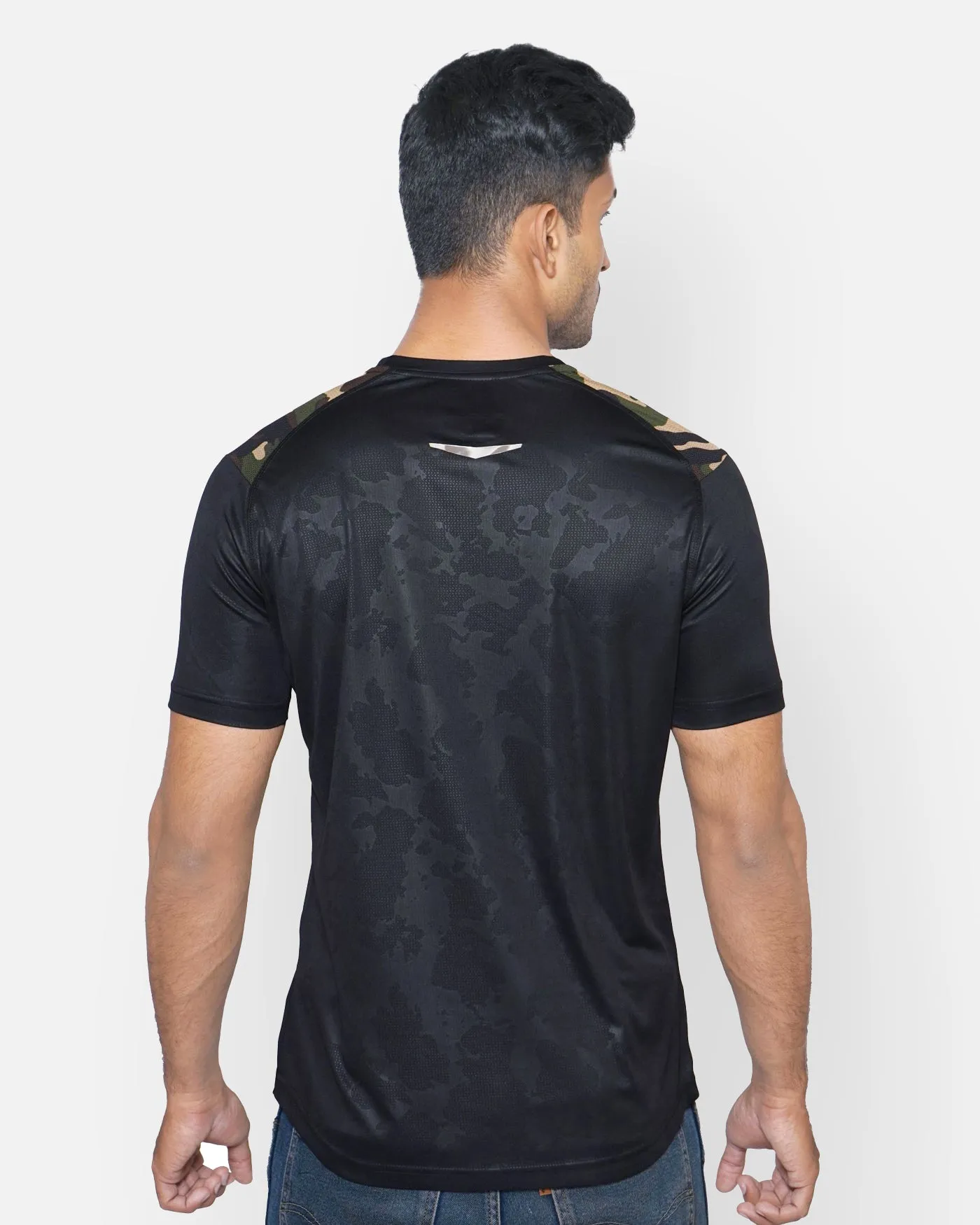 Black Camouflage Raglan T-Shirt RWM2047