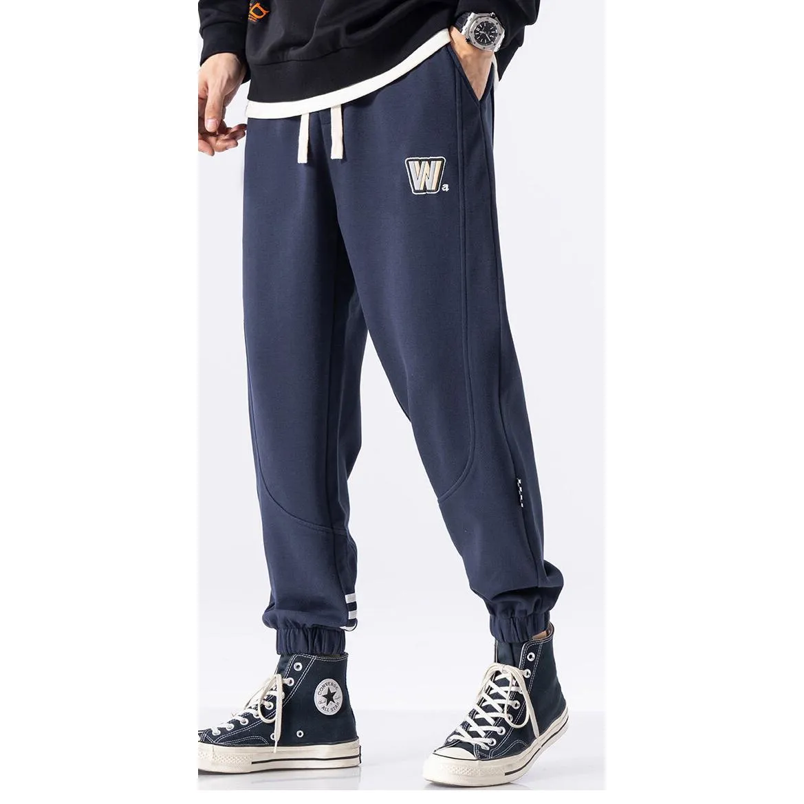 Casual Knitted Sports Tapered Sweatpant