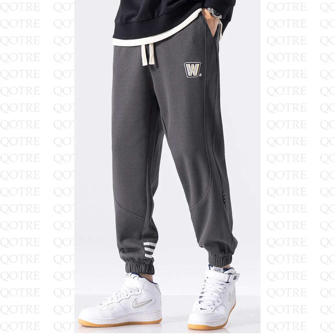 Casual Knitted Sports Tapered Sweatpant