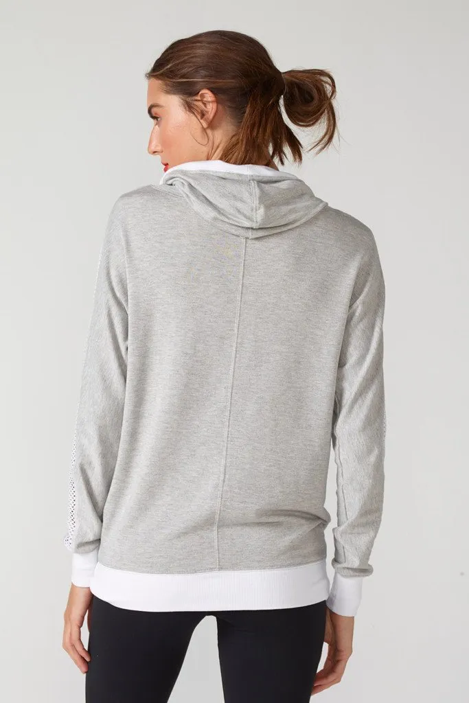 CHICHI Active Audrey Hooded Sweatshirt - Grey