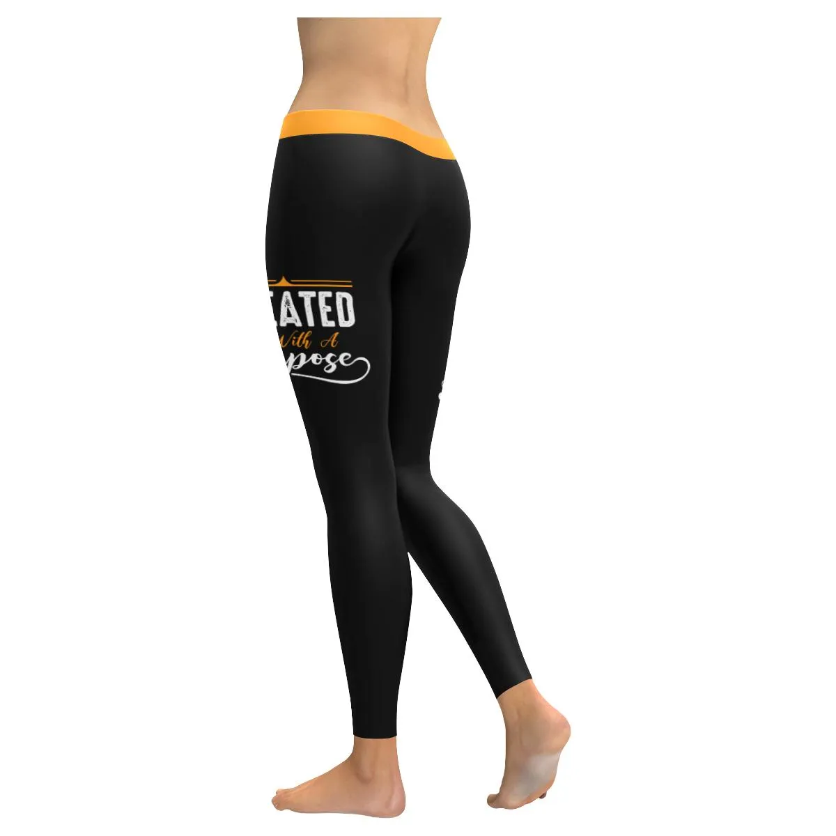 Created With A Purpose Soft Leggings For Women - Christian Leggings For Women