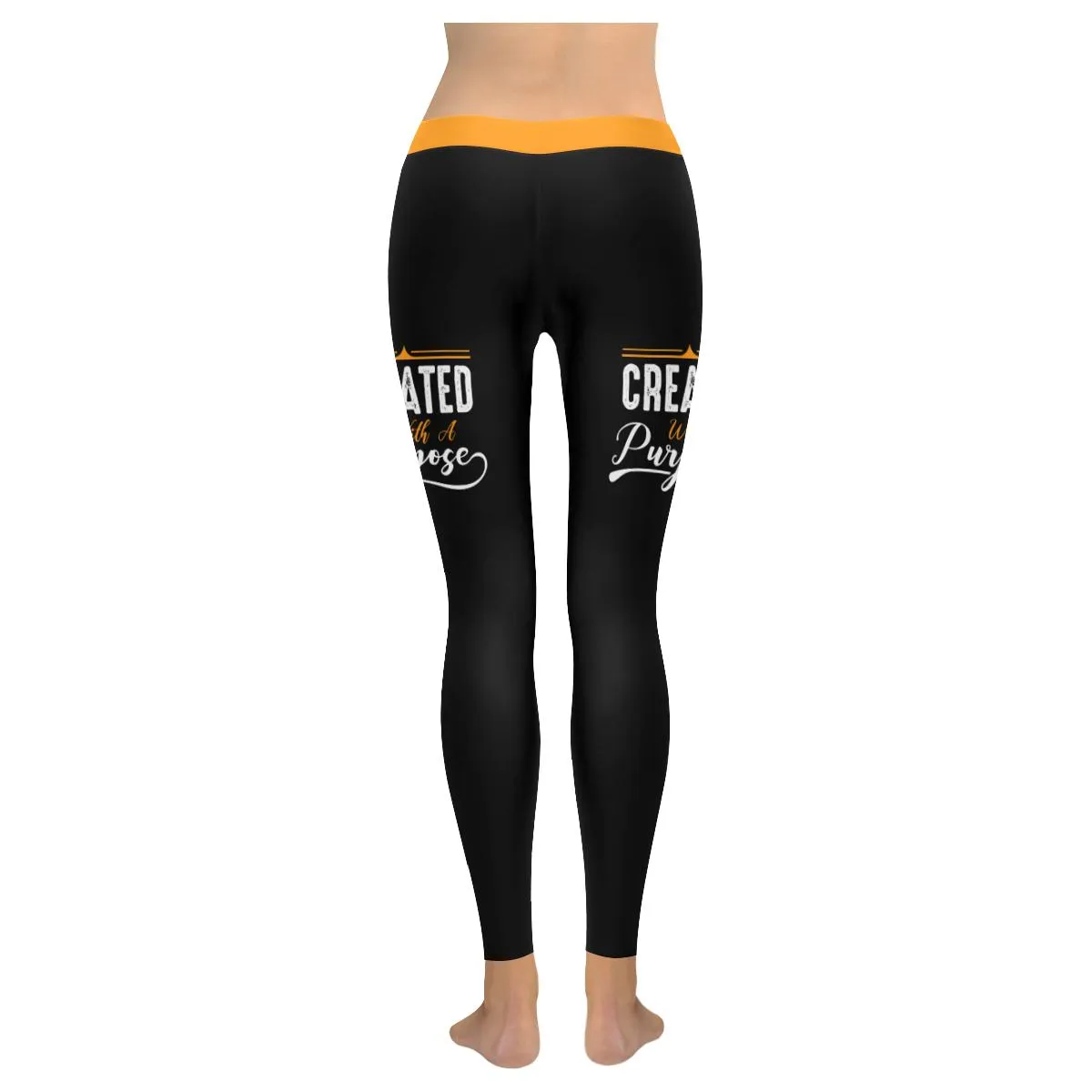 Created With A Purpose Soft Leggings For Women - Christian Leggings For Women