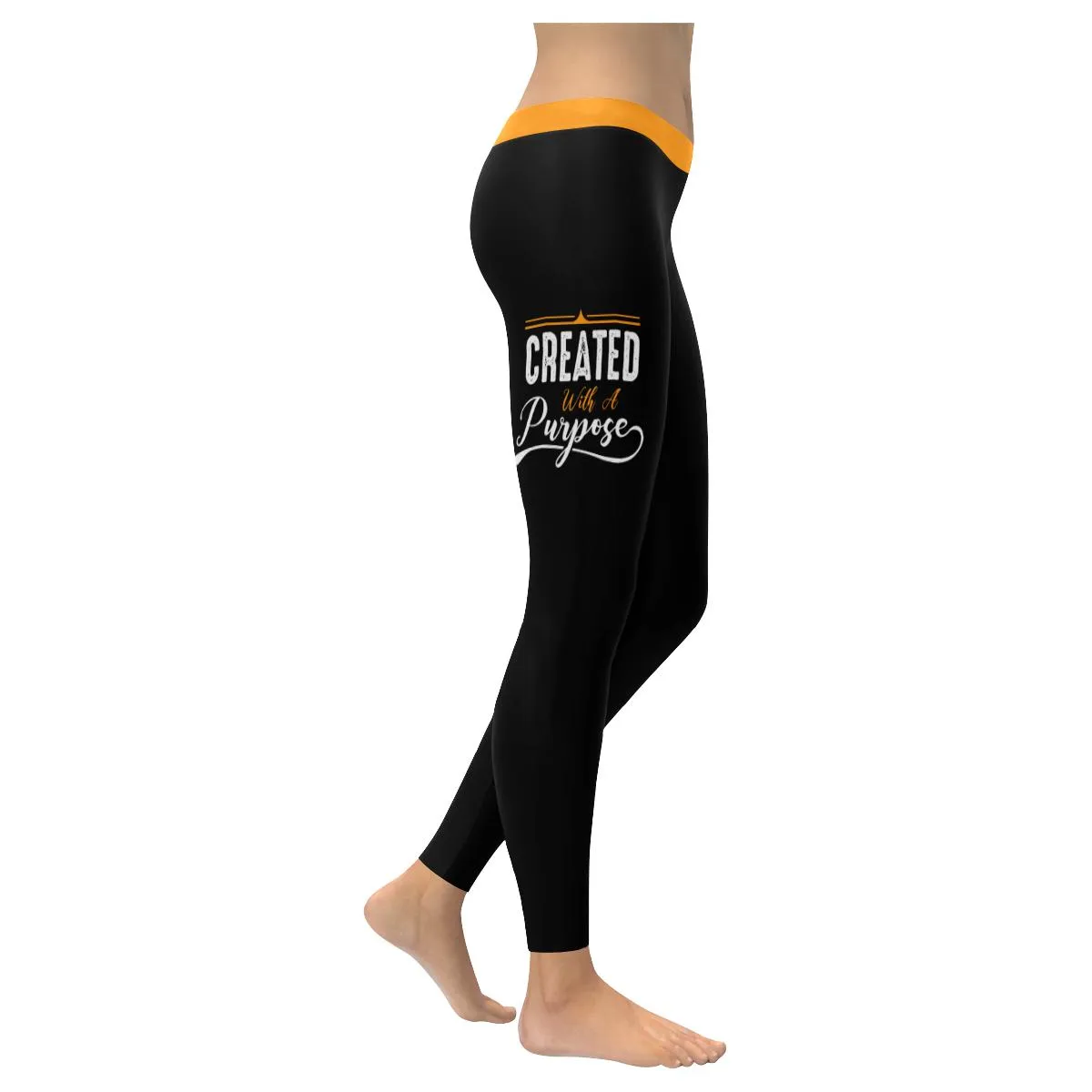 Created With A Purpose Soft Leggings For Women - Christian Leggings For Women