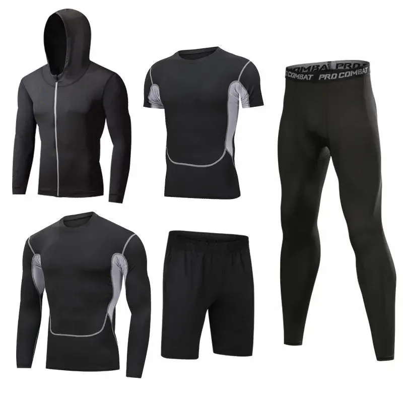 Custom Fitness Hoodie for Men - Gym Workout Clothes, Yoga Wear, Outdoor Jogging Sportswear Set