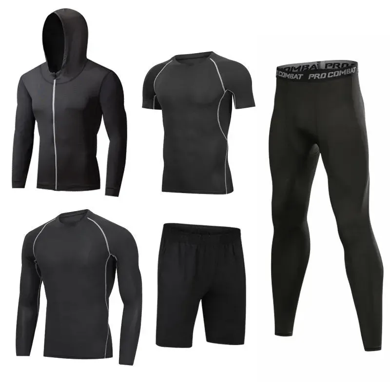 Custom Fitness Hoodie for Men - Gym Workout Clothes, Yoga Wear, Outdoor Jogging Sportswear Set