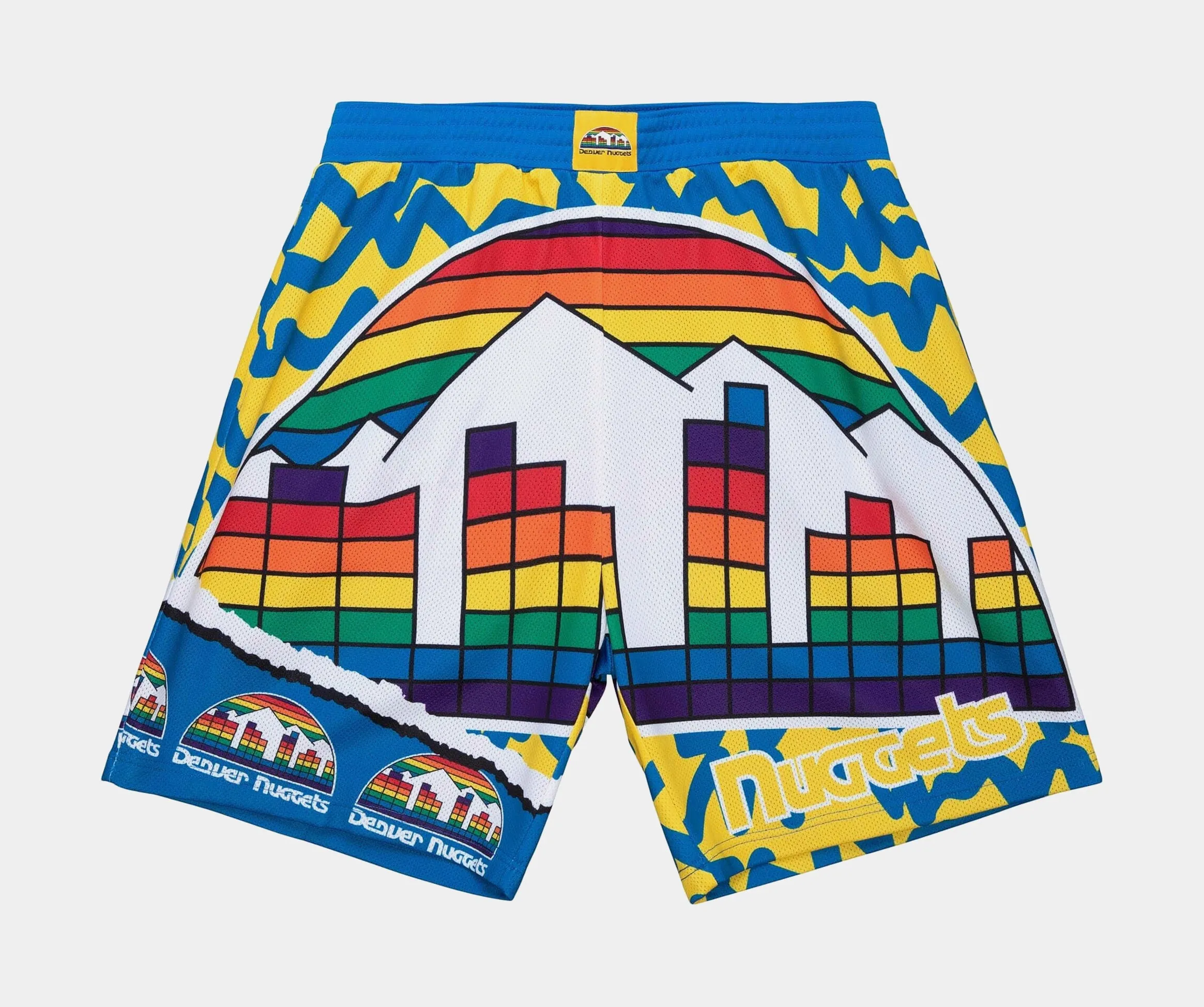 Denver Nuggets Jumbotron 2.0 Sublimated Shorts Mens Shorts (White/Multi)