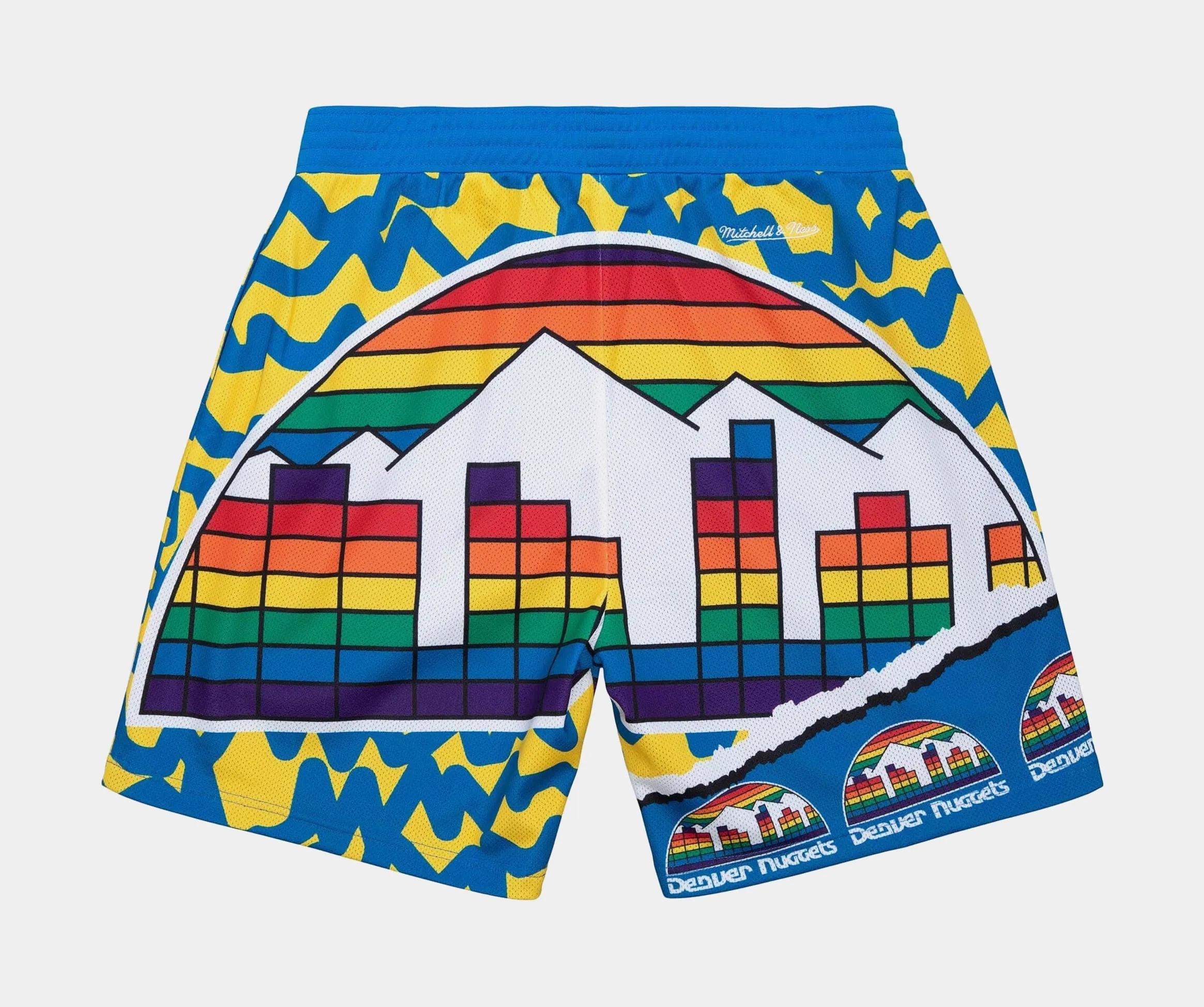 Denver Nuggets Jumbotron 2.0 Sublimated Shorts Mens Shorts (White/Multi)