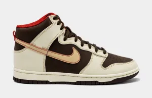 Dunk High SE Baroque Brown Mens Lifestyle Shoes (Baroque Brown/Sesame/Coconut Milk/Mystic Red)