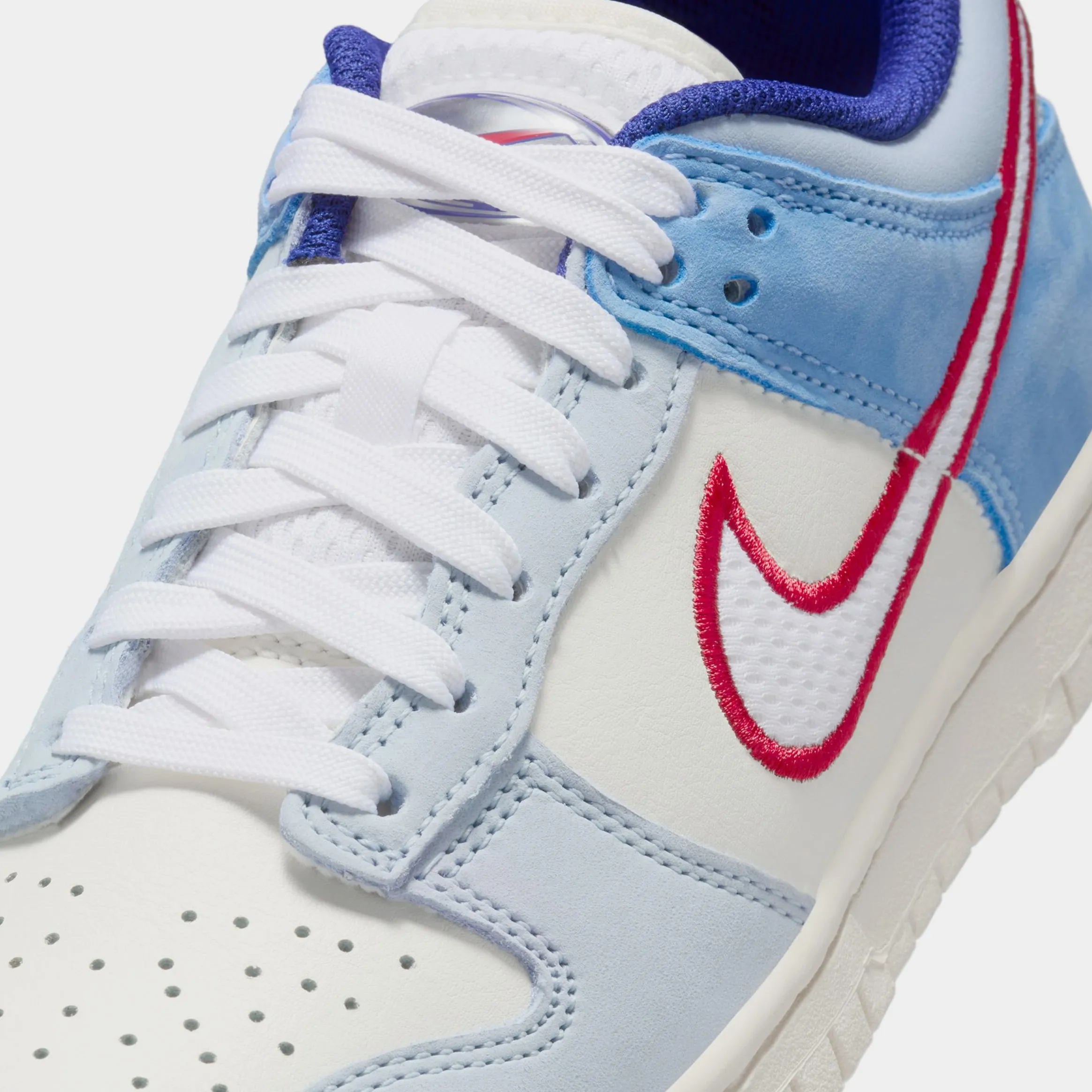 Dunk Low Armory Blue Grade School Lifestyle Shoes (Sail/Sail/Light Armory Blue/White)