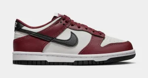 Dunk Low Dark Team Red Grade School Lifestyle Shoes (White/Burgundy)