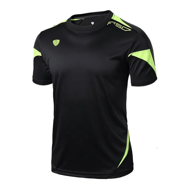 FANNAI Brand New Arrival 2017 men Designer soccer jerseys T Shirt sports Quick Dry Slim Fit Breathabl shirts Tops & Tees M_XXXL