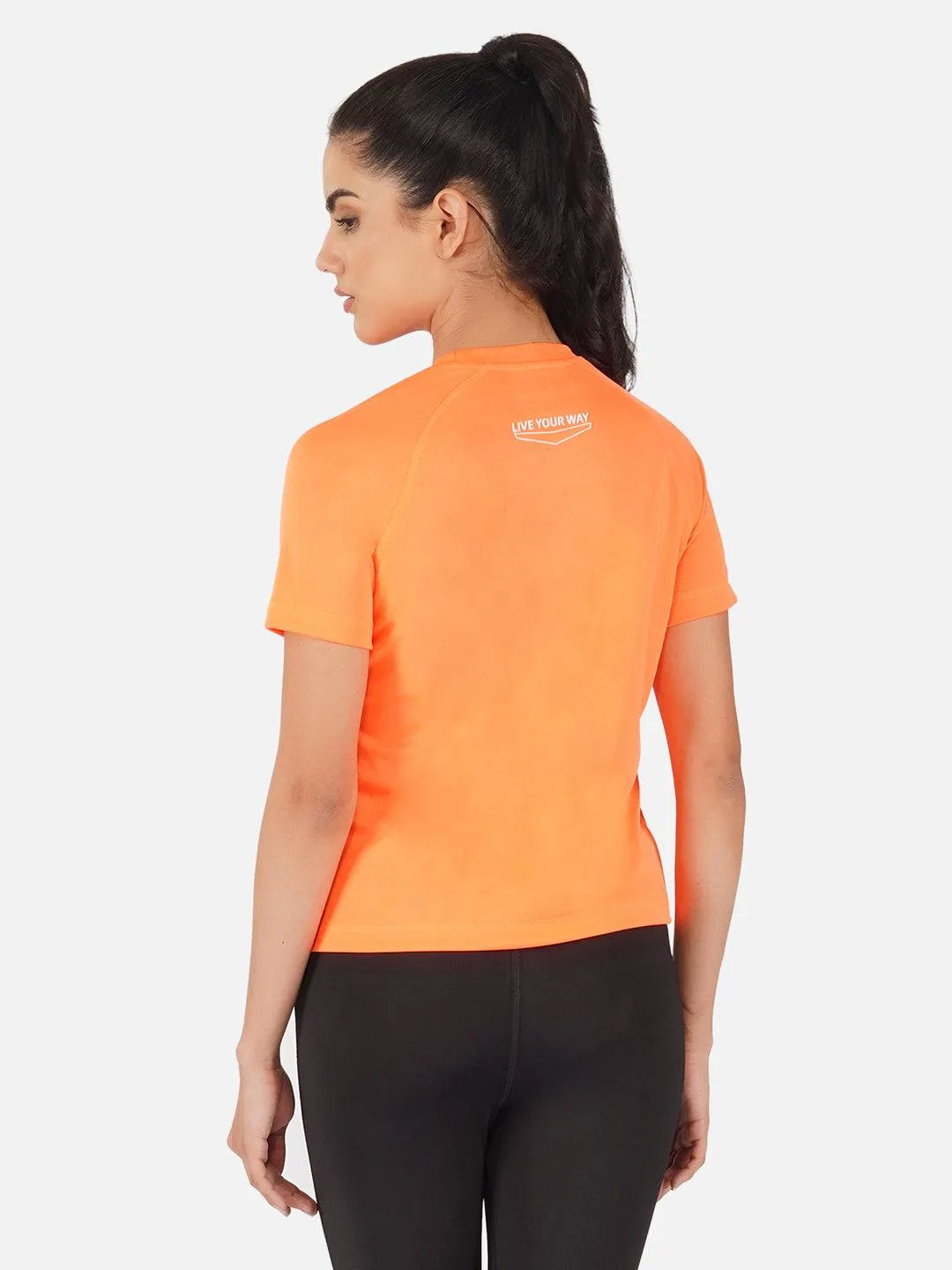 Flourescent Orange Raglan T-Shirt RWW2064