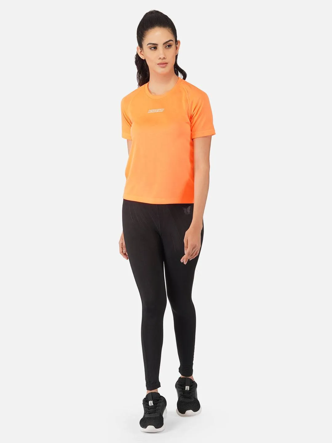 Flourescent Orange Raglan T-Shirt RWW2064