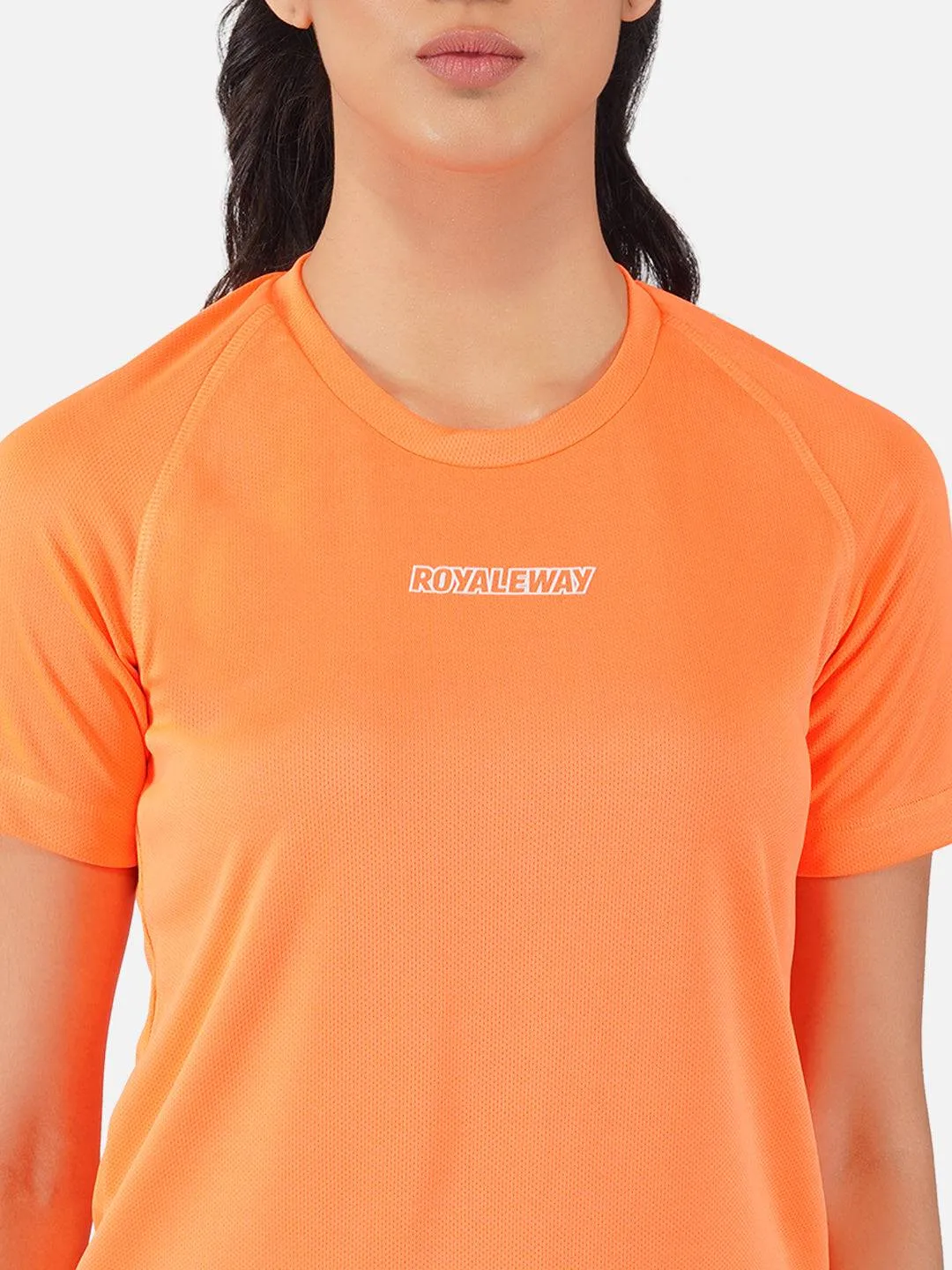 Flourescent Orange Raglan T-Shirt RWW2064