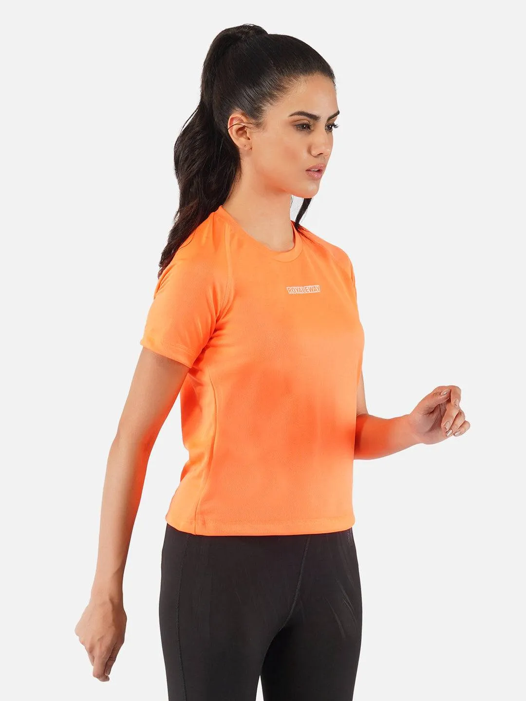 Flourescent Orange Raglan T-Shirt RWW2064