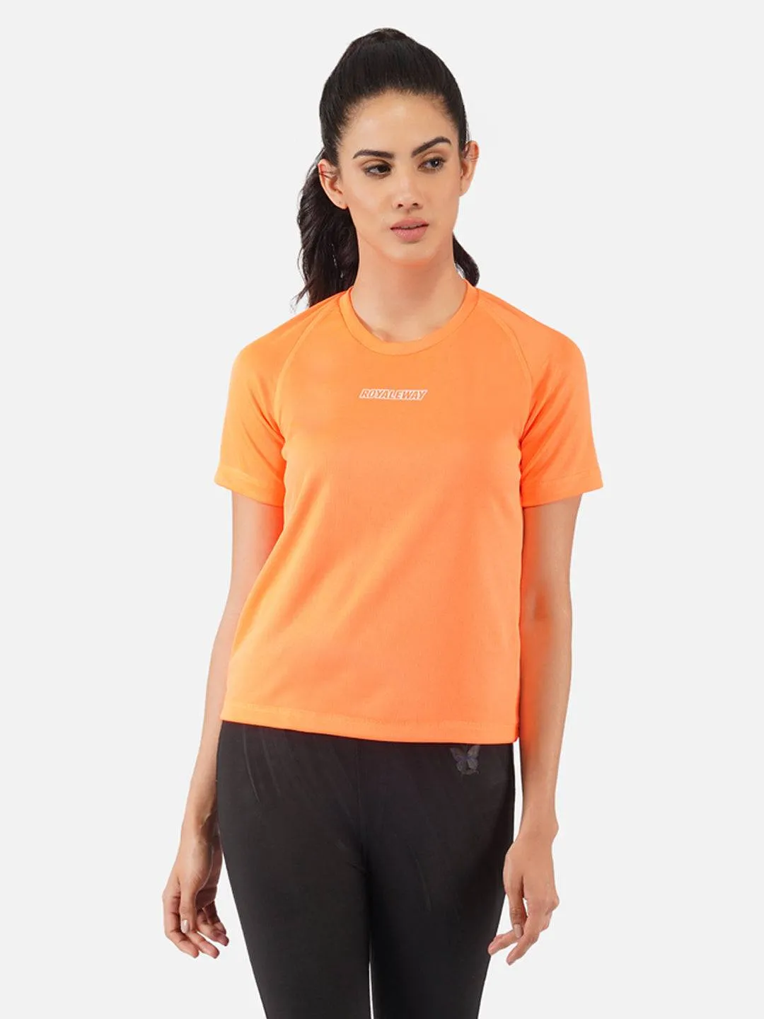 Flourescent Orange Raglan T-Shirt RWW2064