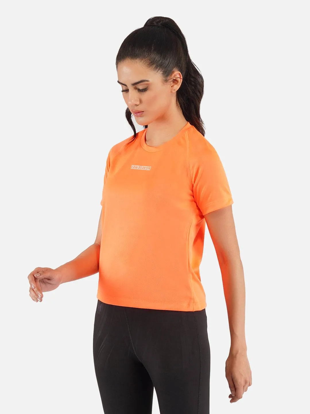 Flourescent Orange Raglan T-Shirt RWW2064