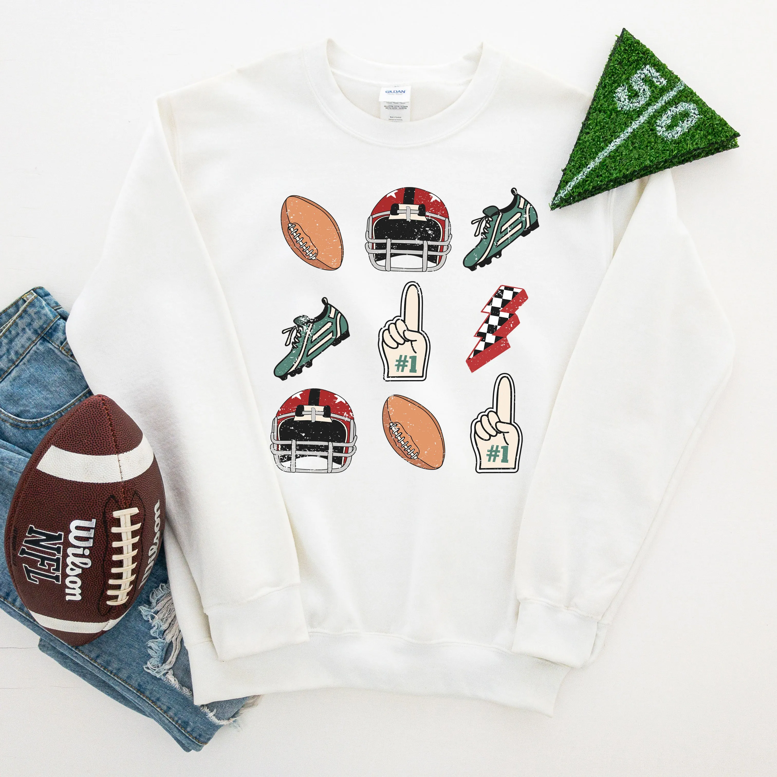 Football Collage | Sweatshirt