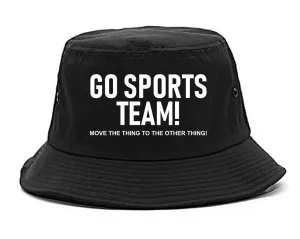 Go Sports Team Funny Mens Bucket Hat