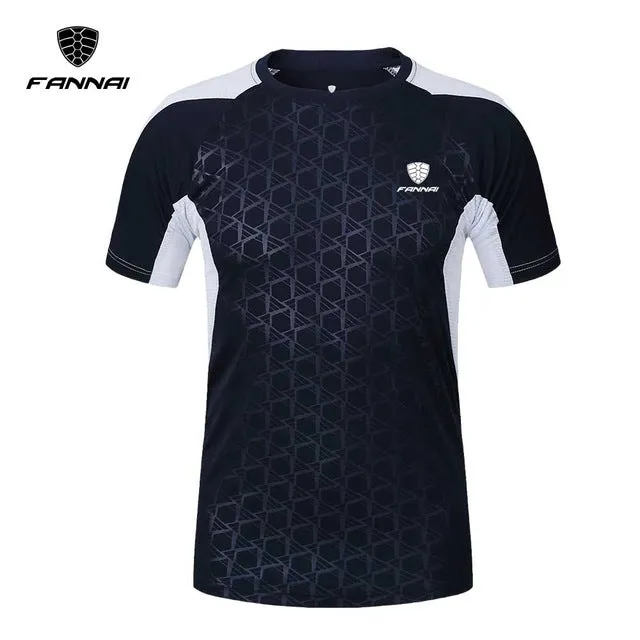 Hot shirt men soccer jerseys 2017 New Mens t-shirt sportswear quick dry sport t shirt Men's Short Sleeve men t-shirt tshirt