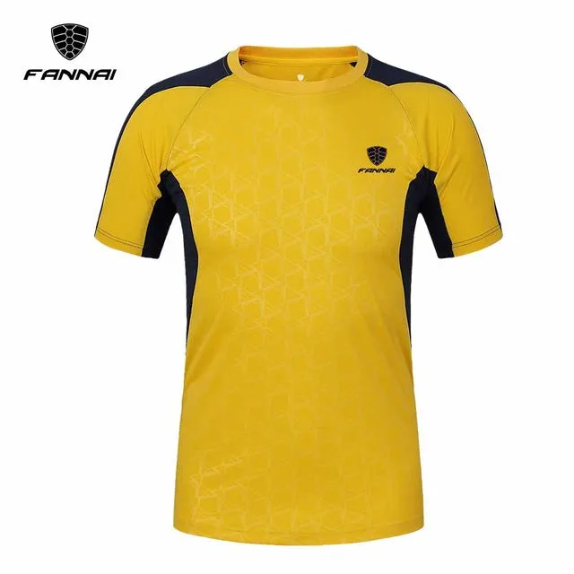 Hot shirt men soccer jerseys 2017 New Mens t-shirt sportswear quick dry sport t shirt Men's Short Sleeve men t-shirt tshirt