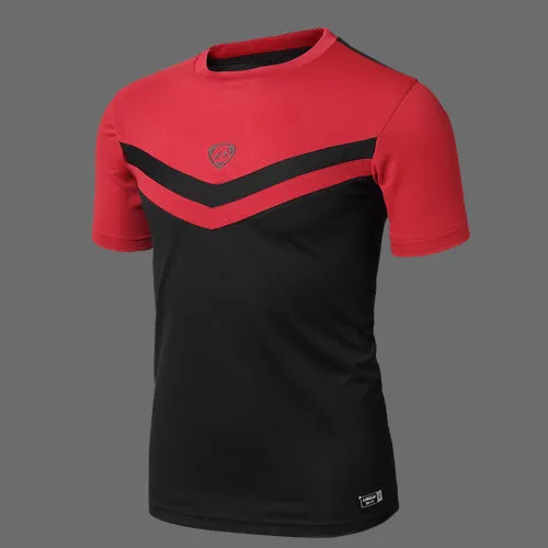 Hot shirt men soccer jerseys 2017 New Mens t-shirt sportswear quick dry sport t shirt Men's Short Sleeve men t-shirt tshirt