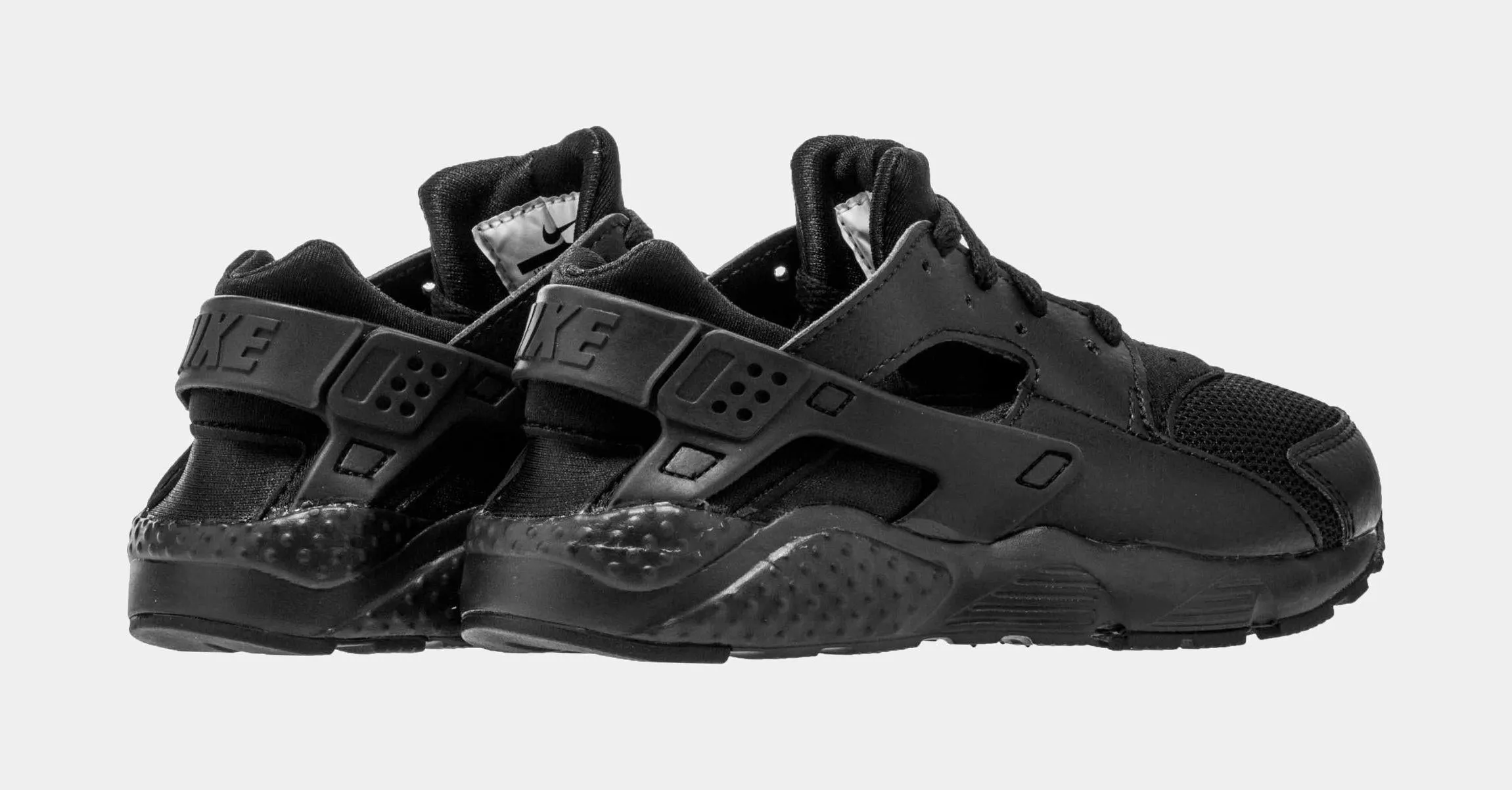 Huarache Run Preschool Lifestyle Shoe (Black)