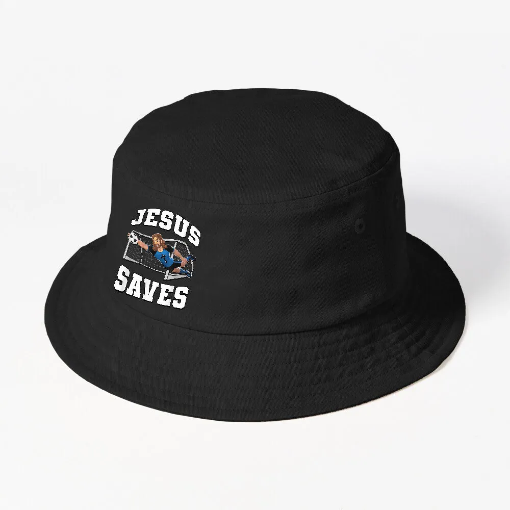 Jesus Saves - Soccer Goal Bucket Hat