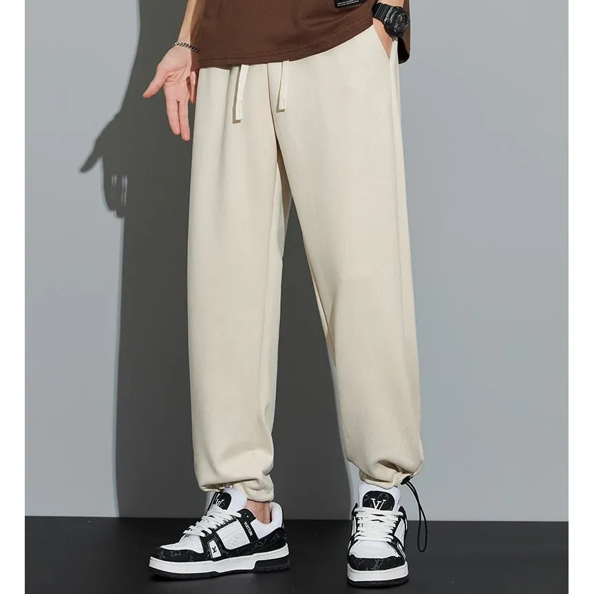 Knitted Straight Leg Suede Sports Versatile Sweatpant