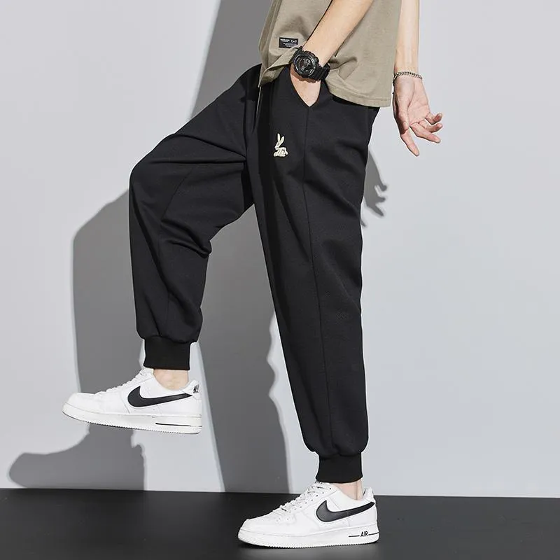 Knitted Tapered Loose Fit Trendy Sports Sweatpant