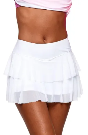 Layer Cake Tennis Skirt Cloud White