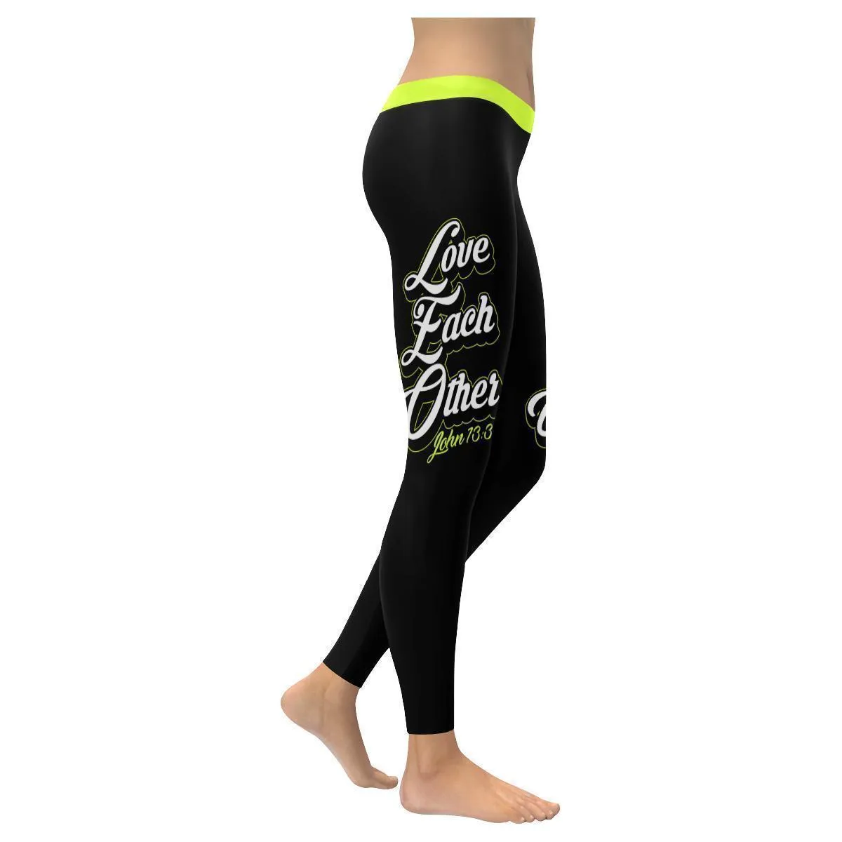 Love Each Other John 1334 Funny Christian Jesus Faith Womens Leggings - Christian Leggings For Women