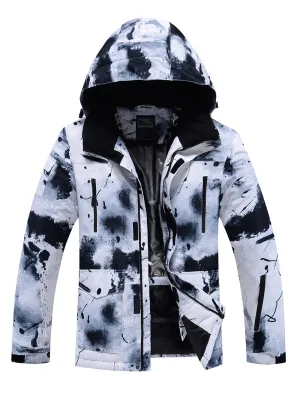 Male Stylish Ski-Ready Hooded Jacket with Pockets - SF2066