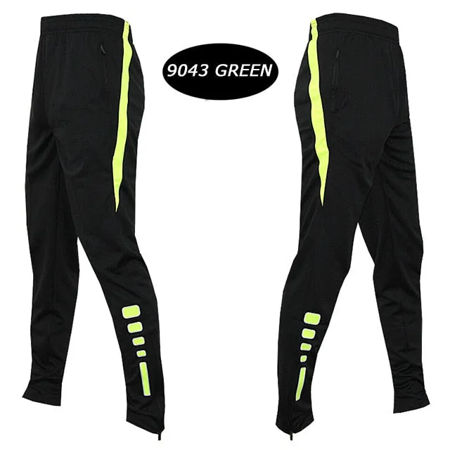 Men Running Sports Pants Zipper Football Training Joggings Sweatpants Basketball Soccer Trousers Workout Sweatpant