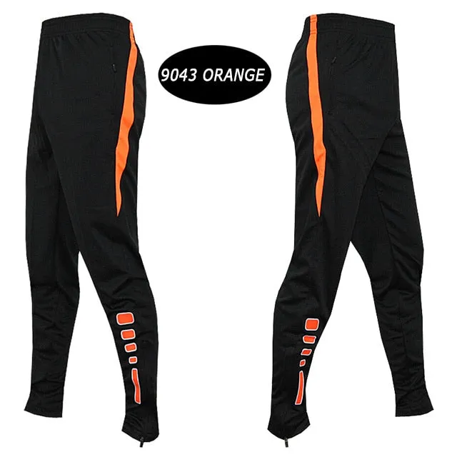 Men Running Sports Pants Zipper Football Training Joggings Sweatpants Basketball Soccer Trousers Workout Sweatpant