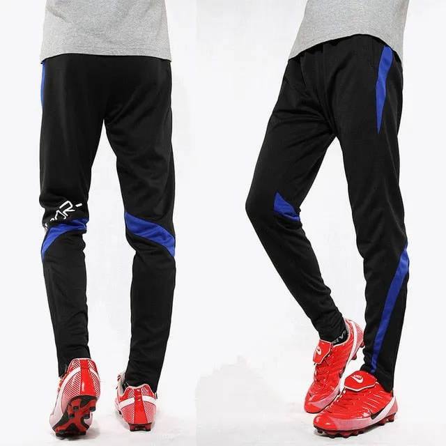 Men Running Sports Pants Zipper Football Training Joggings Sweatpants Basketball Soccer Trousers Workout Sweatpant