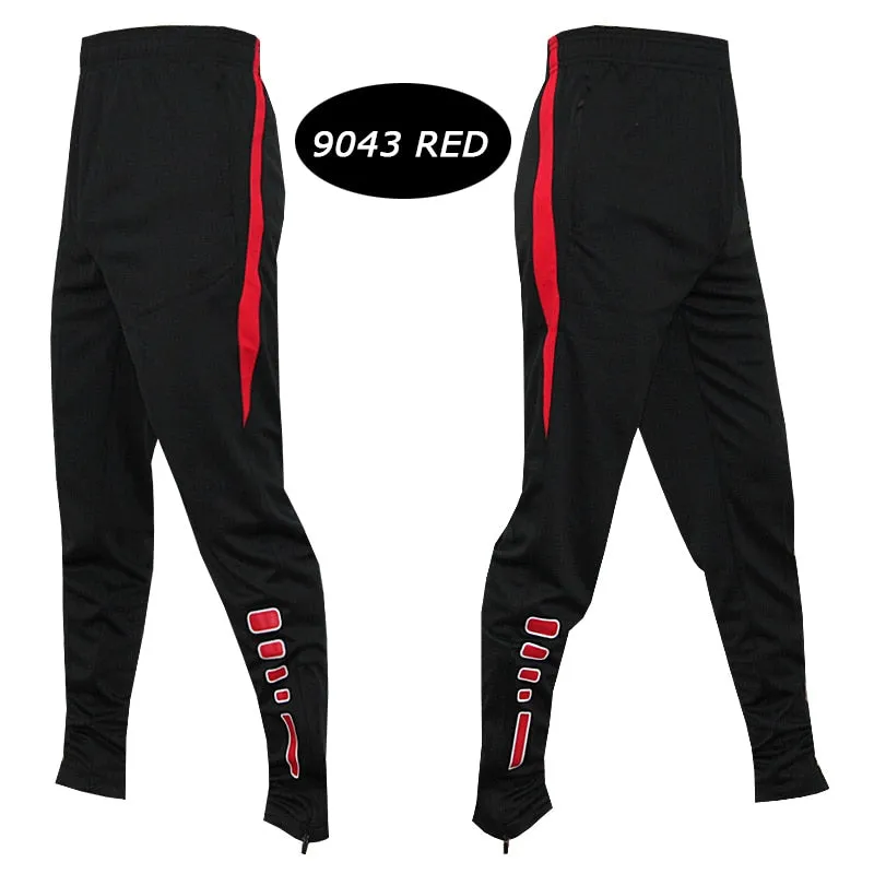 Men Running Sports Pants Zipper Football Training Joggings Sweatpants Basketball Soccer Trousers Workout Sweatpant