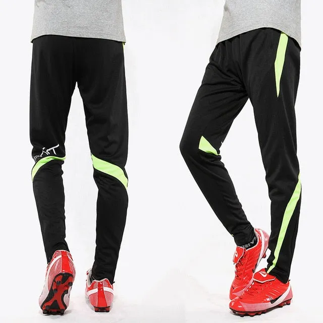 Men Running Sports Pants Zipper Football Training Joggings Sweatpants Basketball Soccer Trousers Workout Sweatpant